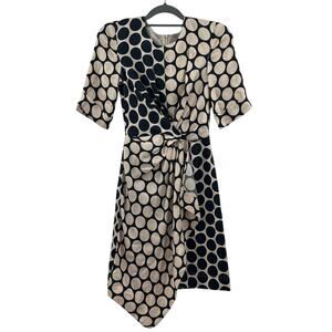 Jason Wu Grey polka dot twist front silk dress